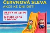 Červnová sleva - slevy až 15 % anebo dětská cena 2 990 Kč