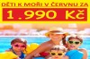 DĚTI LETECKY K MOŘI V ČERVNU JEN ZA 1 990 KČ!