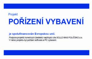 Projekt: POŘÍZENÍ VYBAVENÍ