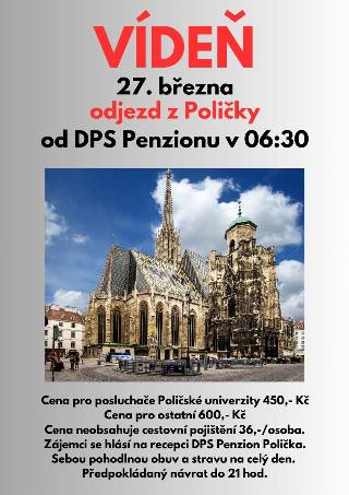 VÍDEŇ Z POLIČKY - 27. BŘEZNA